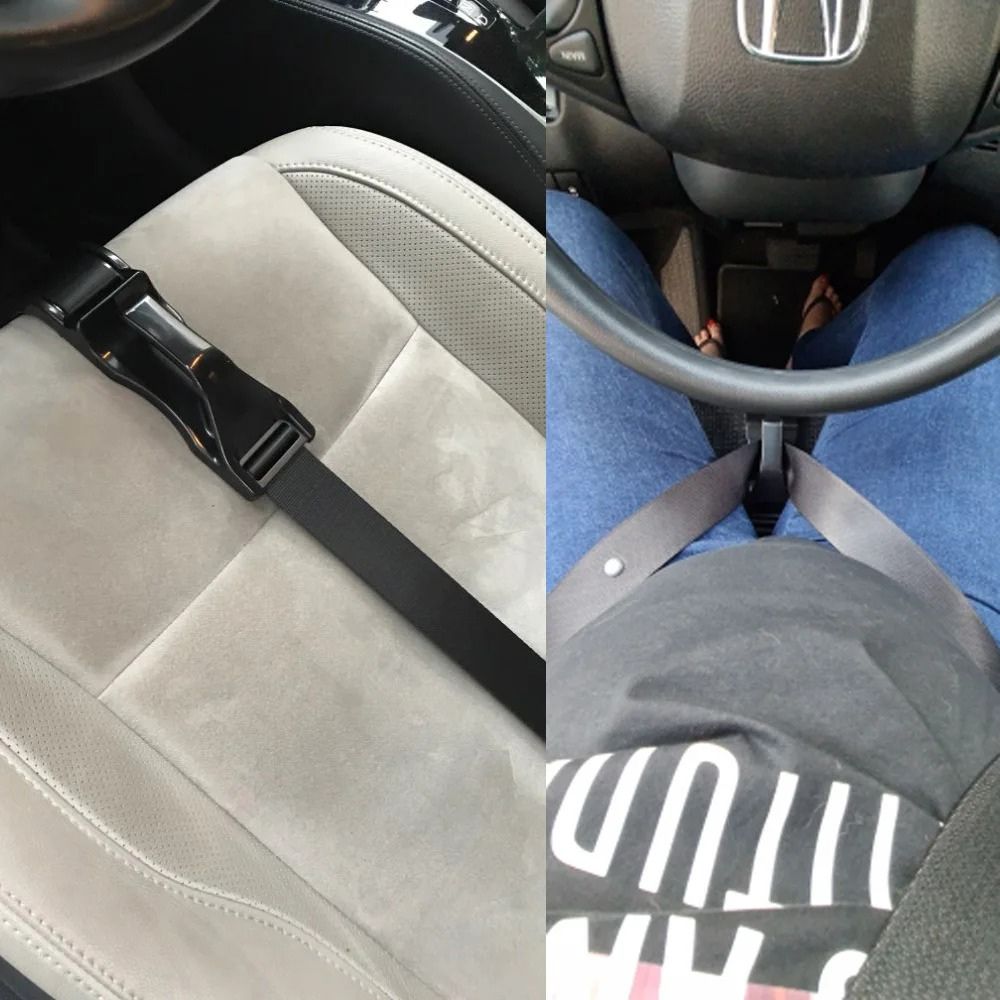 Pregnant Car Seat Belt Comfort Pad Adjustable Soft Breathable Cushion for Belly and Neck Relief